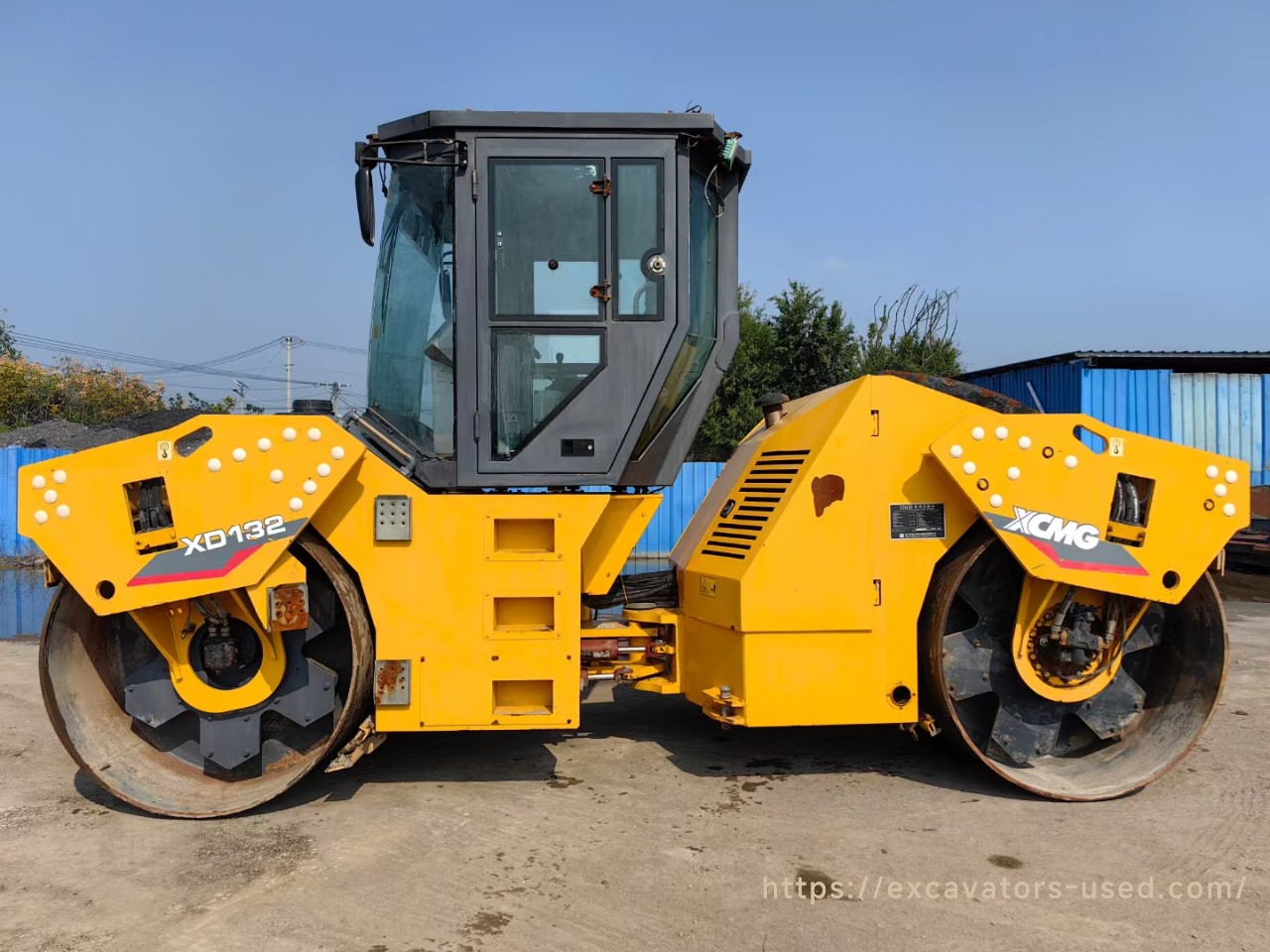 Second-hand XCMG XD132 double-smooth wheel roller