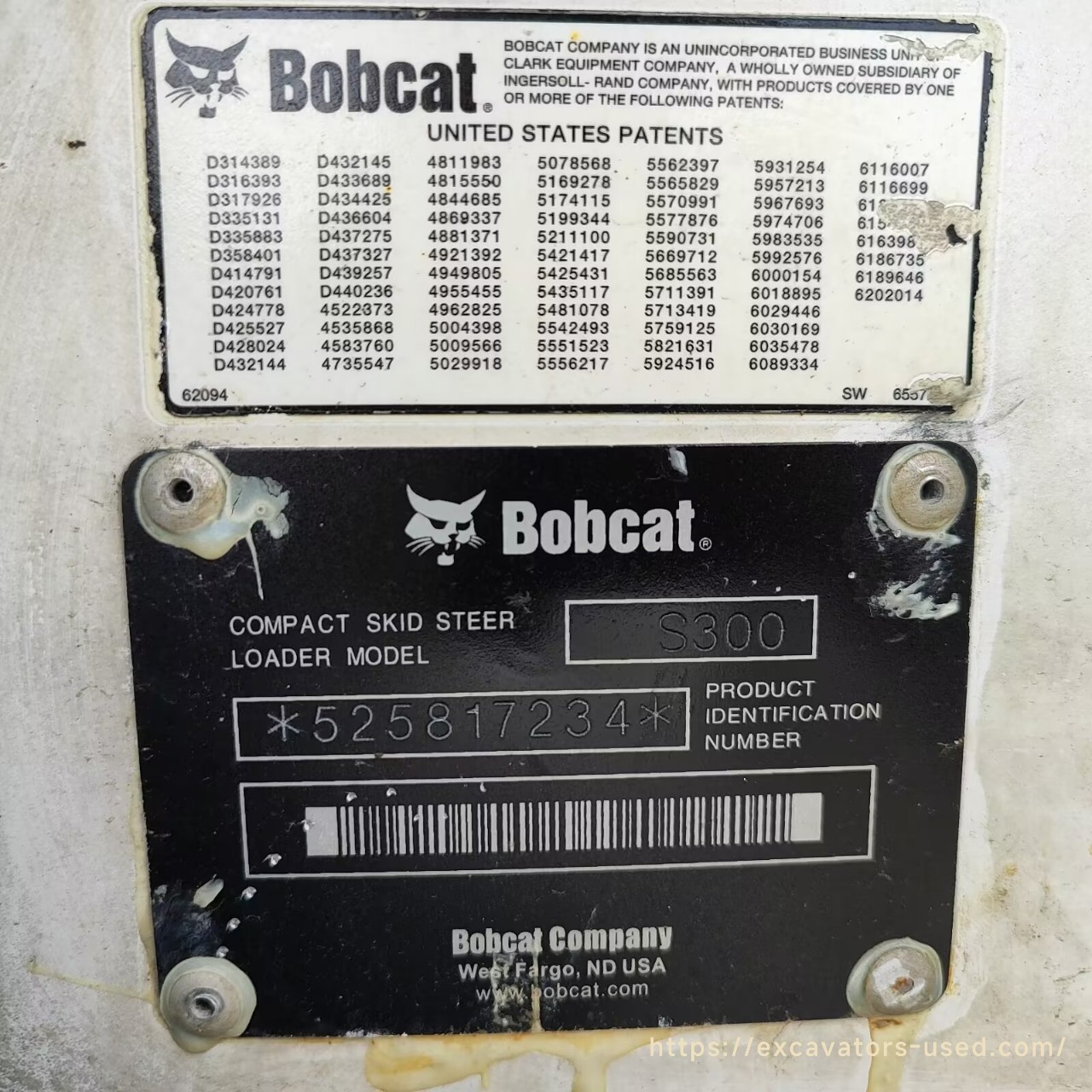 Minicarregadeira Bobcat S300 usada