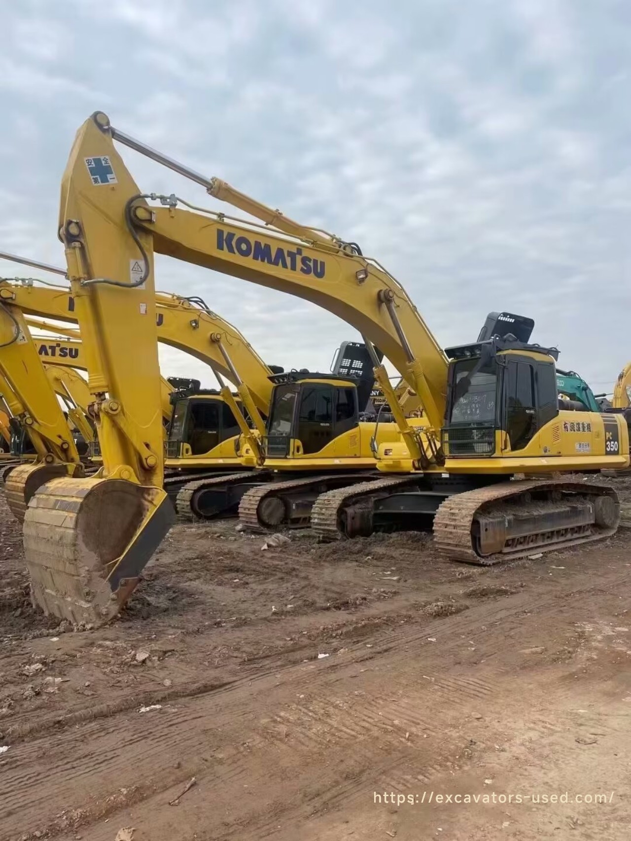 Escavadeira Komatsu PC350 usada