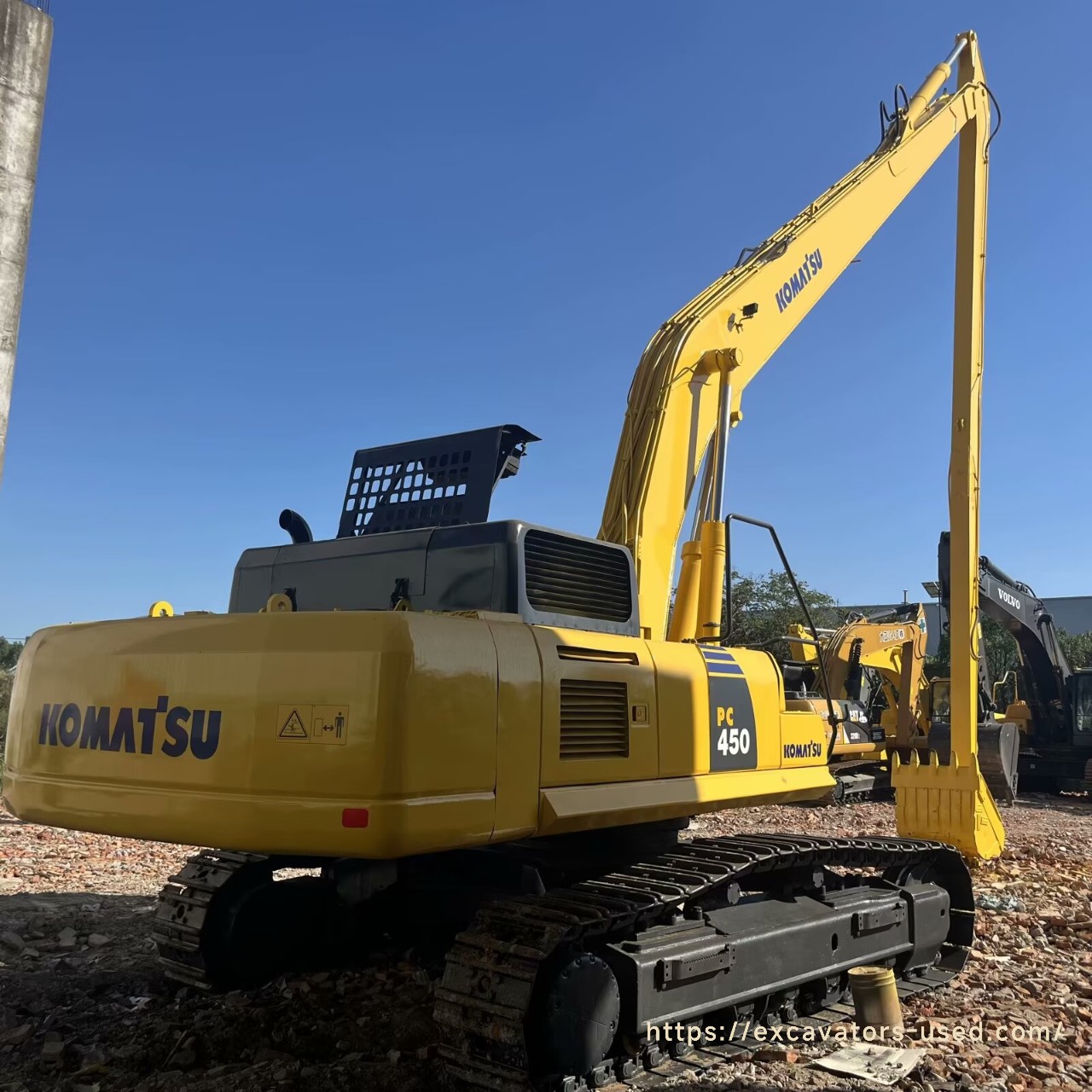 Excavadora de largo alcance Komatsu PC450 usada